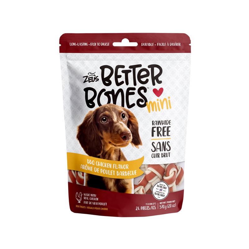 Zeus Better Bones - BBQ Chicken Flavor - Mini Bones - 24 pack