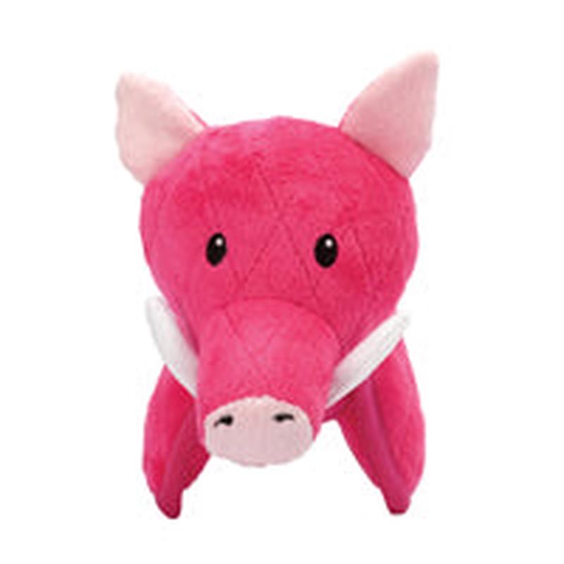 Zeus Safari Dog Toys - Pink Warthog - 15 cm (6 in)