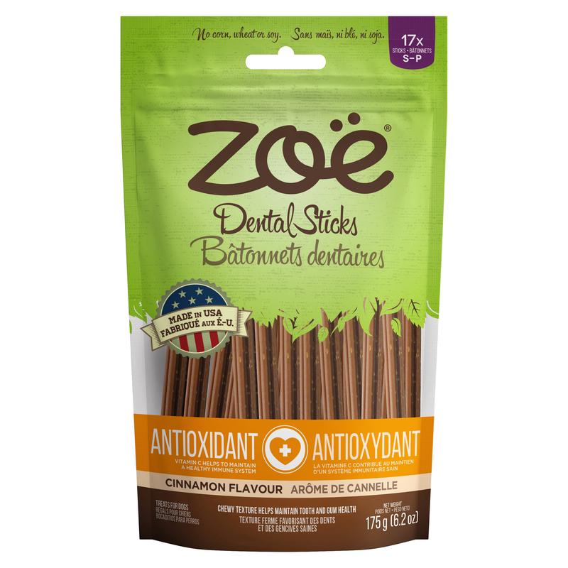 Zo Dental Sticks for Dogs  Antioxidant - Cinnamon Flavour - 175 g (6.2 oz)