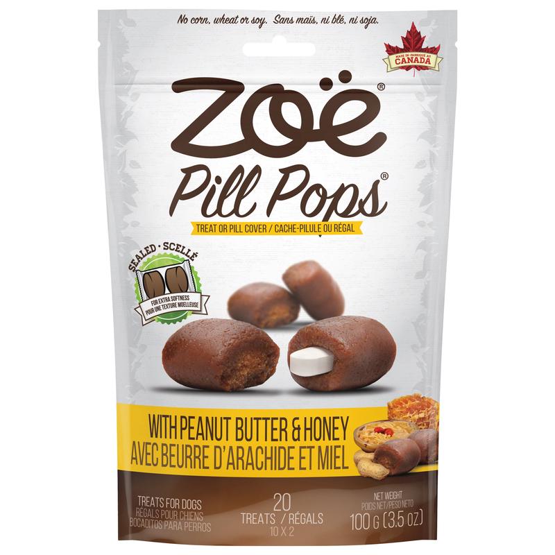 Zo Pill Pops - Peanut Butter with Honey - 100 g (3.5 oz)