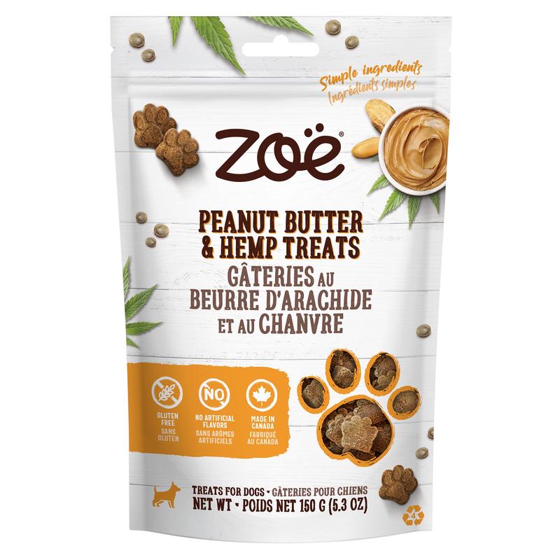 Zoe Hemp Treats - Peanut Butter - 150g (5.3 oz)