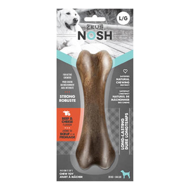 Zeus NOSH STRONG Chew Bone - Beef & Cheese Flavor - Large - 18.5 cm (7.5 in)