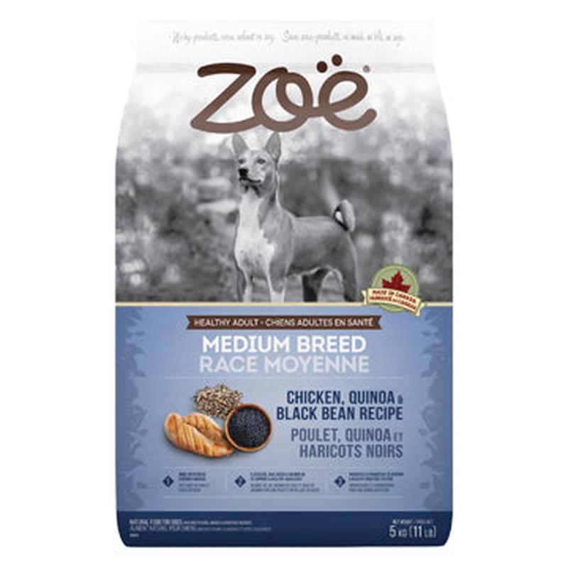 Zo Medium Breed Dog Food - Chicken, Quinoa and Black Bean Recipe - 5 kg