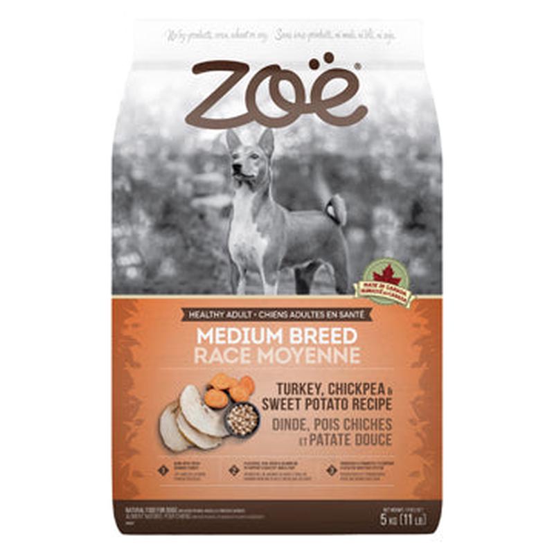 Zo Medium Breed Dog Food - Turkey, Chickpea and Sweet Potato Recipe - 5 kg