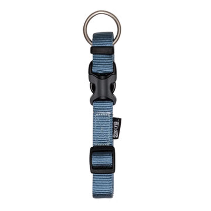Zeus Adjustable Nylon Dog Collar - Denim Blue - XLarge - 2.5 cm x 42 cm-65 cm (1in x 16in-26in)