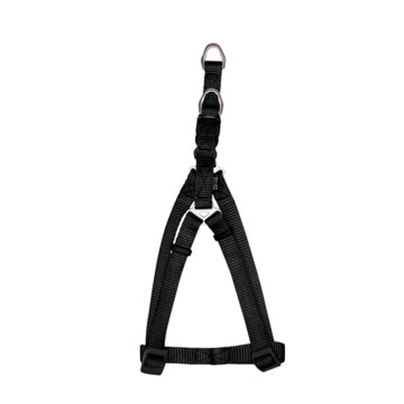 Zeus Nylon Step-In Dog Harness - Black - Small - 1 cm x 33 cm-45 cm (3-8in x 13in-18in)
