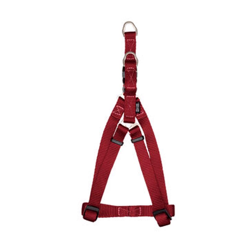 Zeus Nylon Step-In Dog Harness - Deep Red - Small - 1 cm x 33 cm-45 cm (3-8in x 13in-18in)