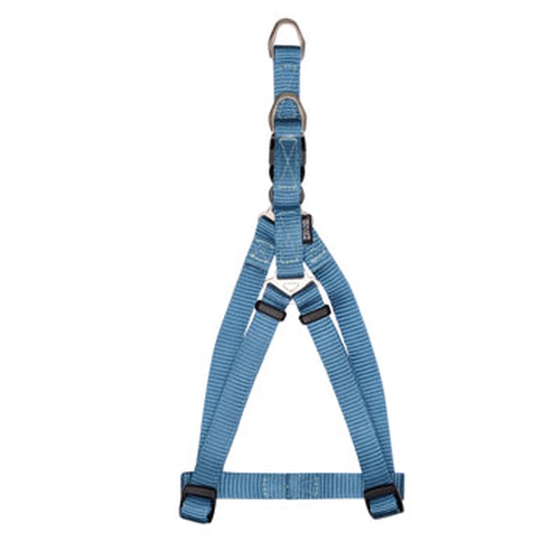 Zeus Nylon Step-In Dog Harness - Denim Blue - Medium - 1.5 cm x 44 cm-55 cm (1-2in x 17in-22in)
