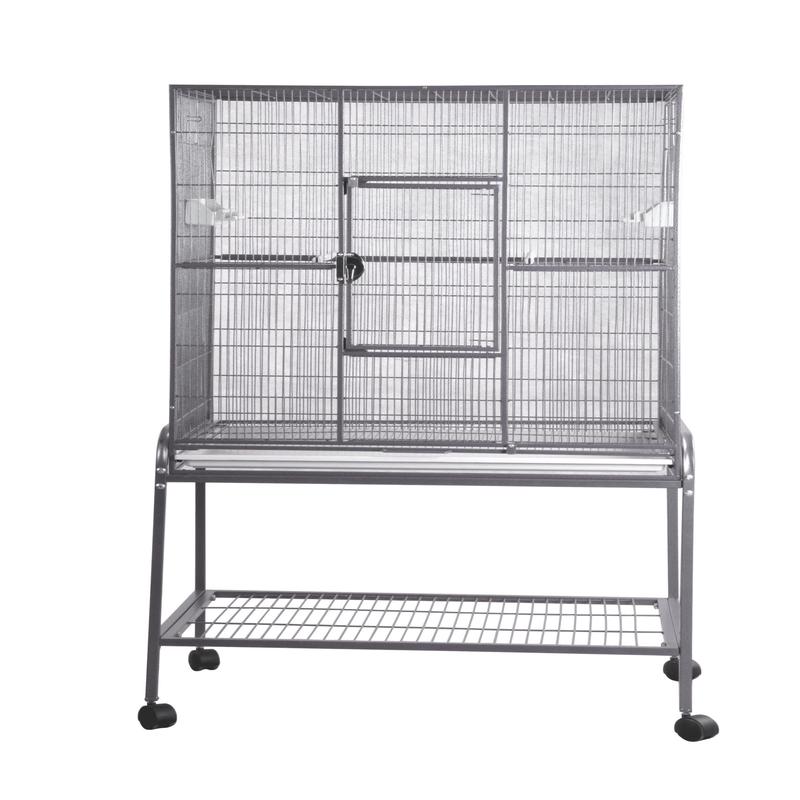 13221 Platinum - 32"x21"x63" Flight Cage & Stand