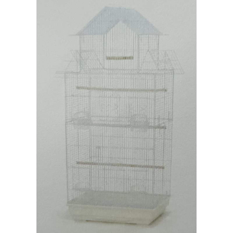 Bird Cage 619A White 47.5x36x104cm