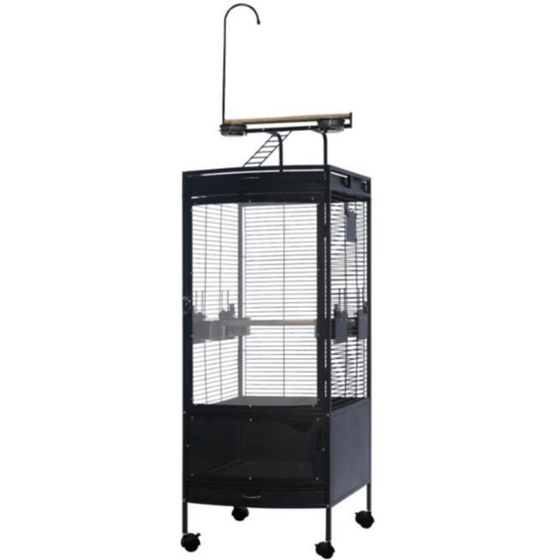 Parrot Cage Antique Black 60x63.5x178cm