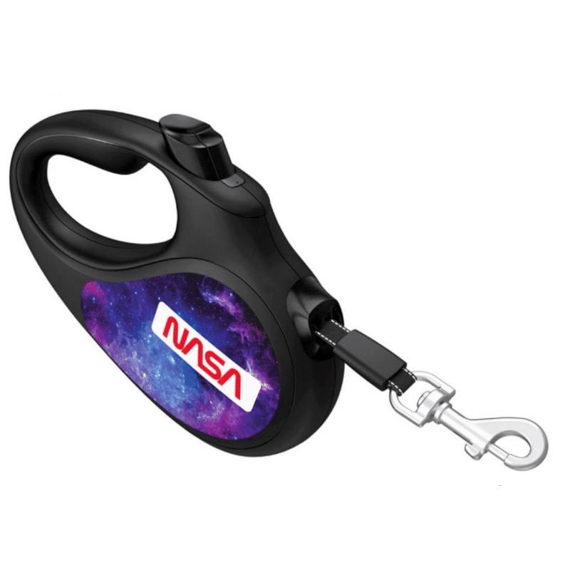 Waudog Retractable R-Leash with Waste-Bag Container & Reflective Tape NASA21