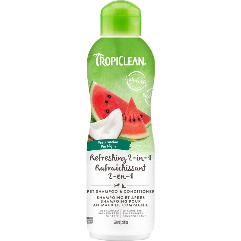Tropiclean Watermelon Refreshing 2-in-1 Pet Shampoo & Conditioner 592ml