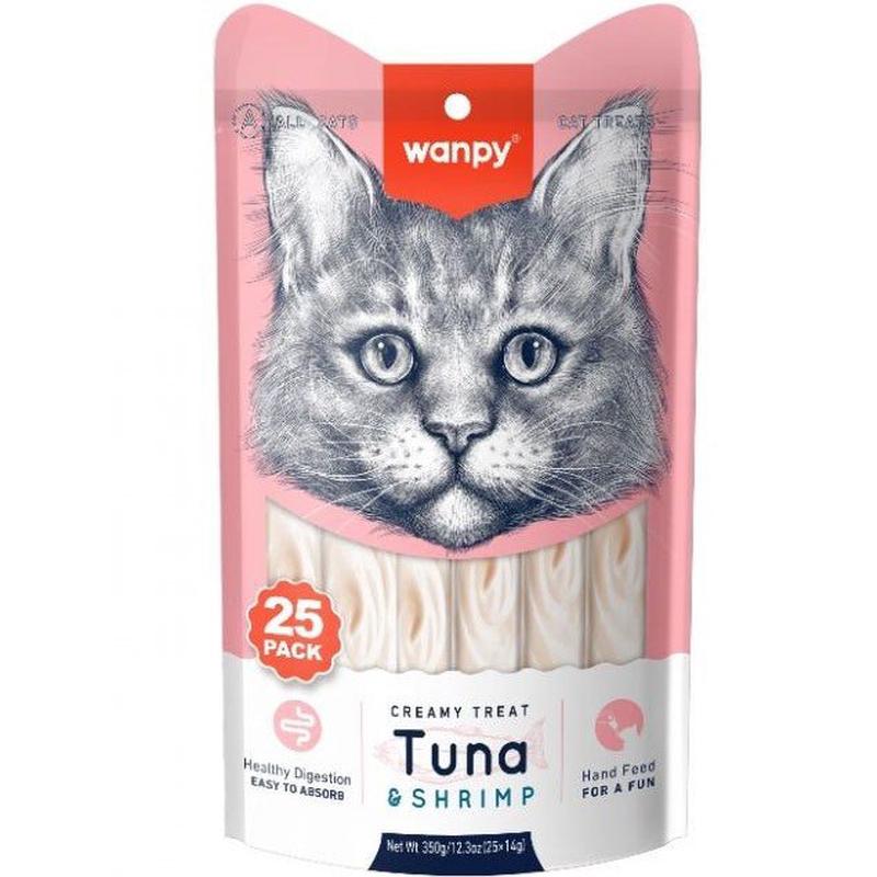 Wanpy Creamy Lickables Tuna & Shrimp Value-Pack 25pcs