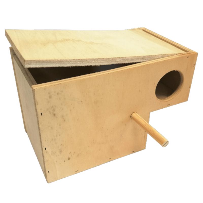 Pet Cup Special Wood Nest for Lovebirds