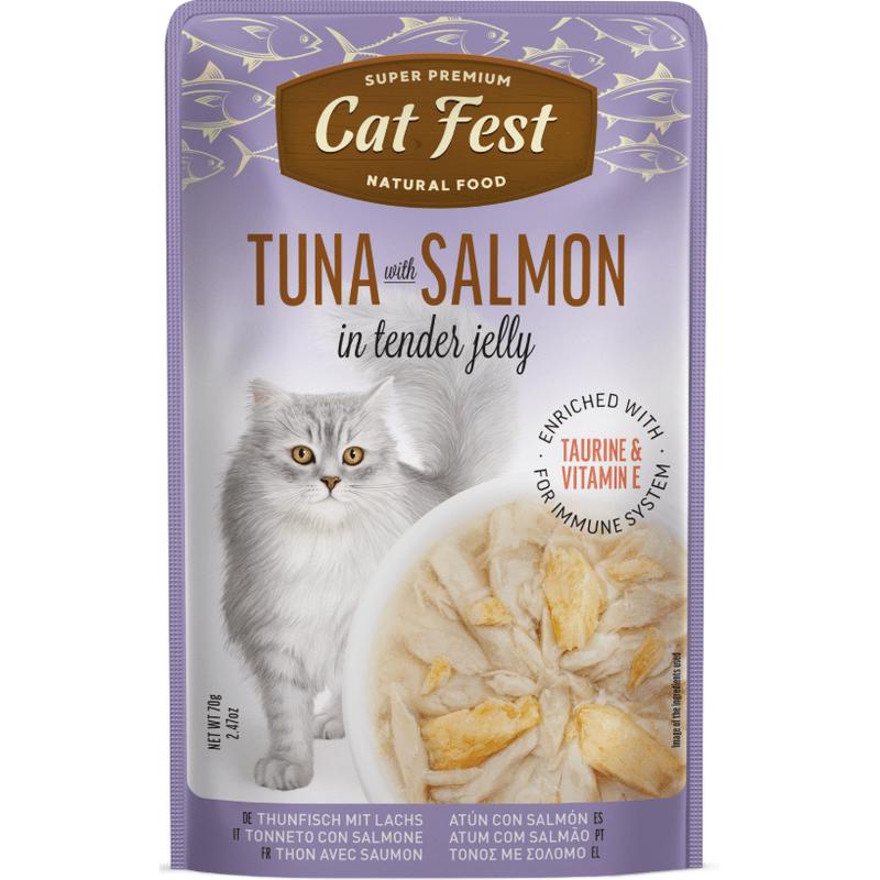 Cat Fest Tuna With Salmon In Tender Jelly For Cats 70gr
