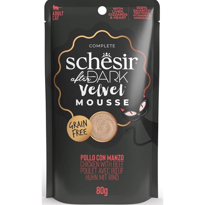 Schesir After Dark Chicken with Beef - Velvet Mousse 80gr