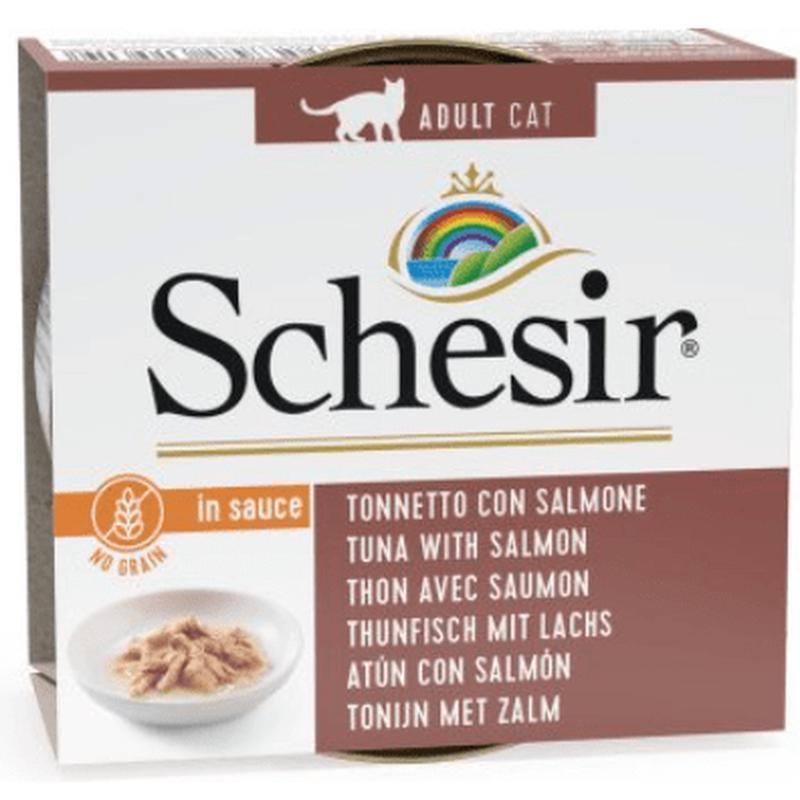 Schesir Cat Tuna & Salmon in Gravy 70gr