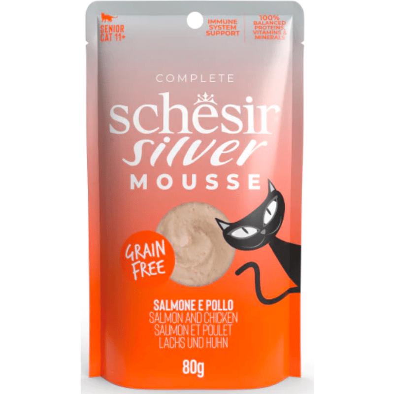 Schesir Senior Silver Salmon & Chicken Mousse 80gr