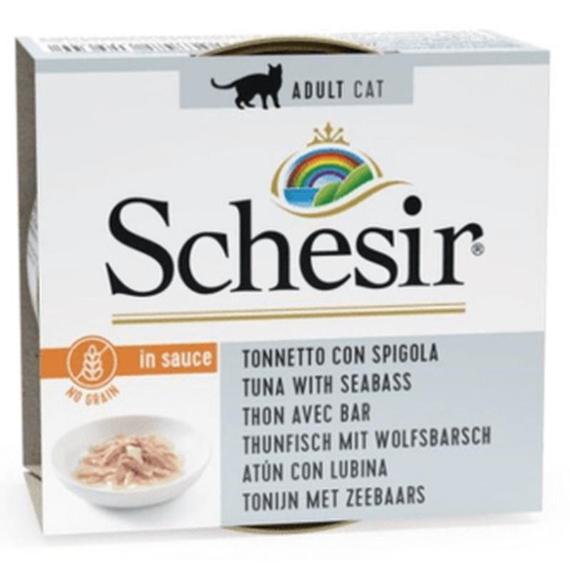 Schesir Tuna with Sea Bass in Gravy 70gr
