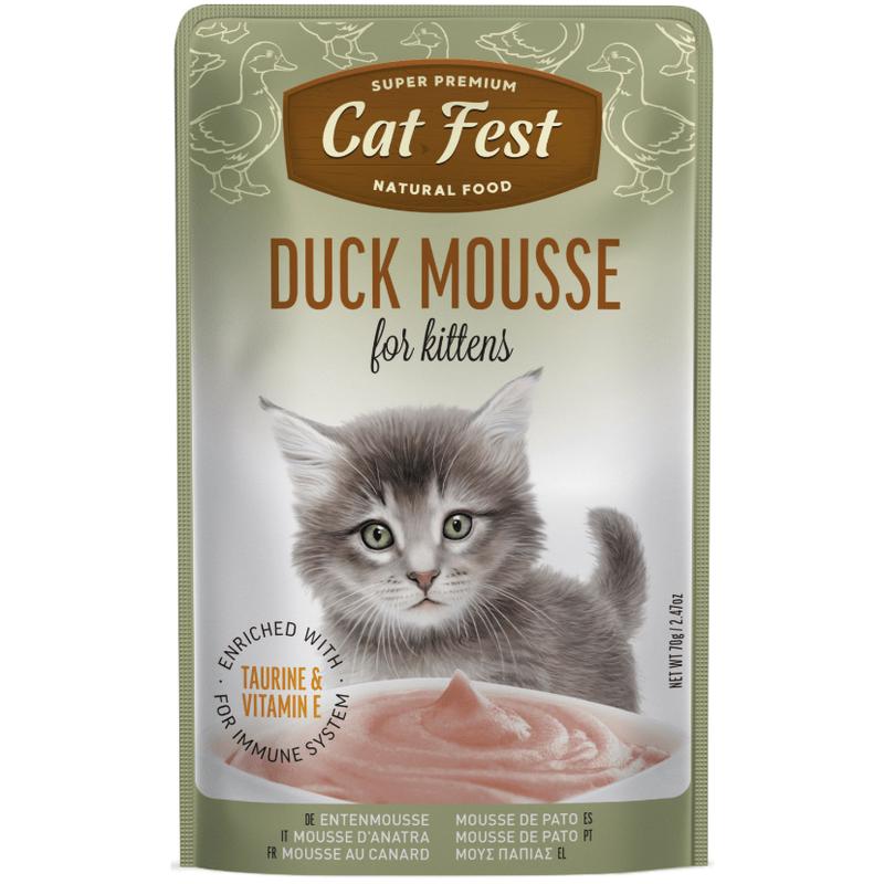 Cat Fest Duck Mousse for Kittens 70gr
