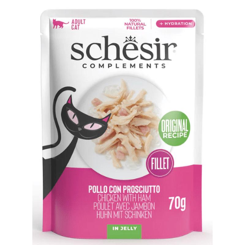 Schesir Complements Chicken with Ham 12x85gr