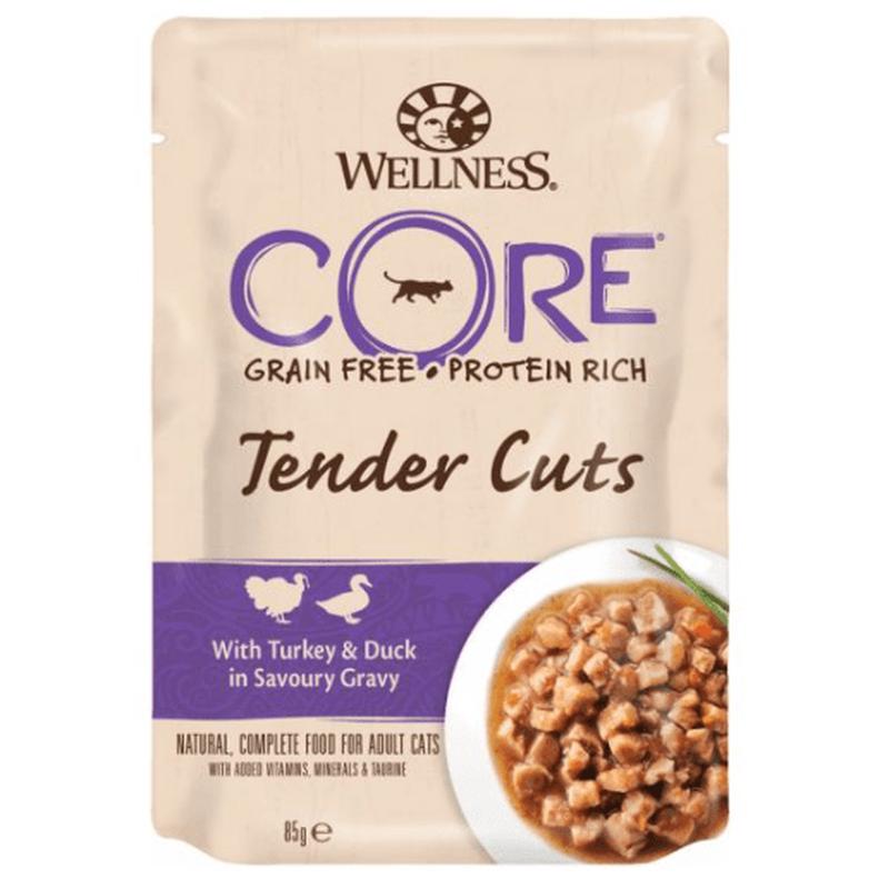 Wellness Core Tender Cuts Turkey & Duck 85gr