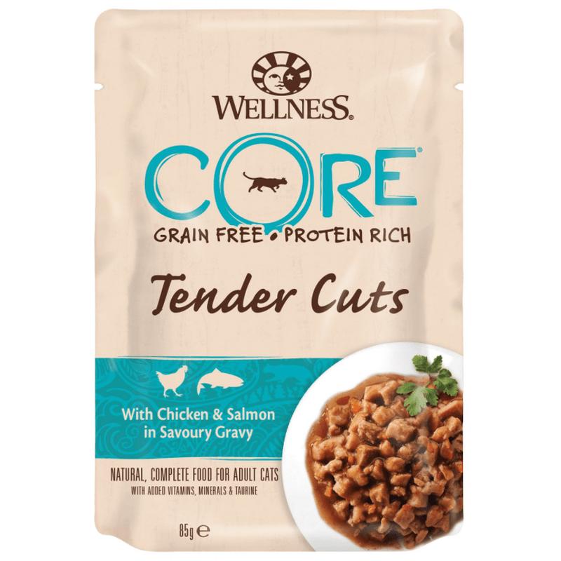 Wellness Core Tender Fillets Chicken & Salmon 8x85gr