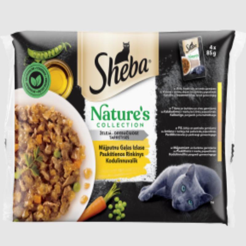 Sheba Natures Collection Poultry & Vegetables 4x85gr