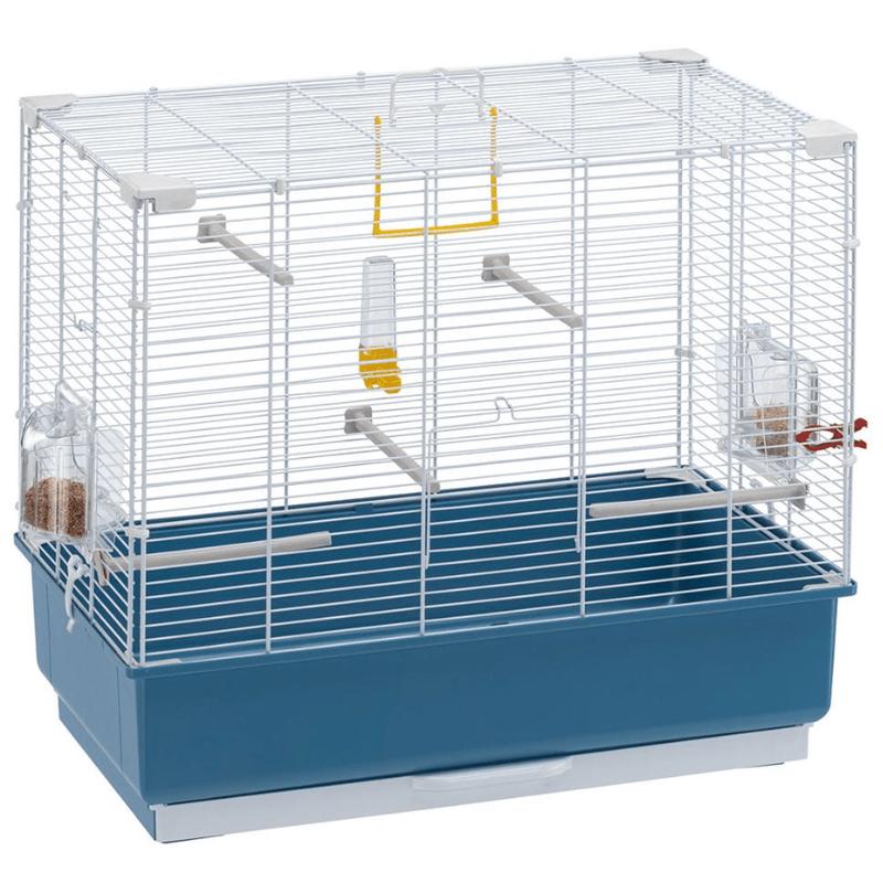 Cage Rekord 4 White Blue 59x33x55cm