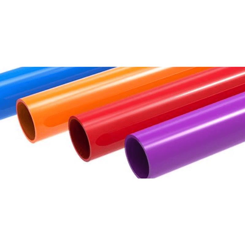 Coloured Orange UPVC Water Pipe 25mm/2m