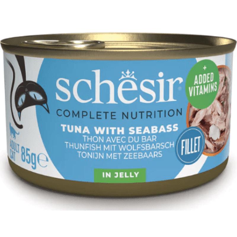Schesir Tuna with Seabass in Jelly Tin 85gr