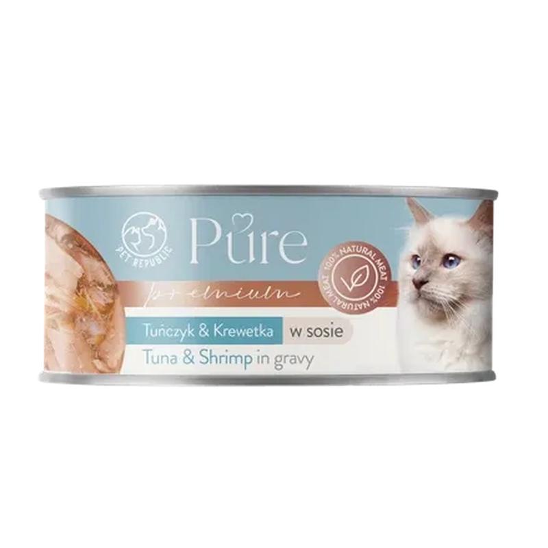 Pet Republic Pure Shrimp & Tuna in Gravy 80gr