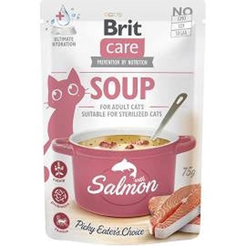 Brit Care Cat Soup with Salmon 75gr