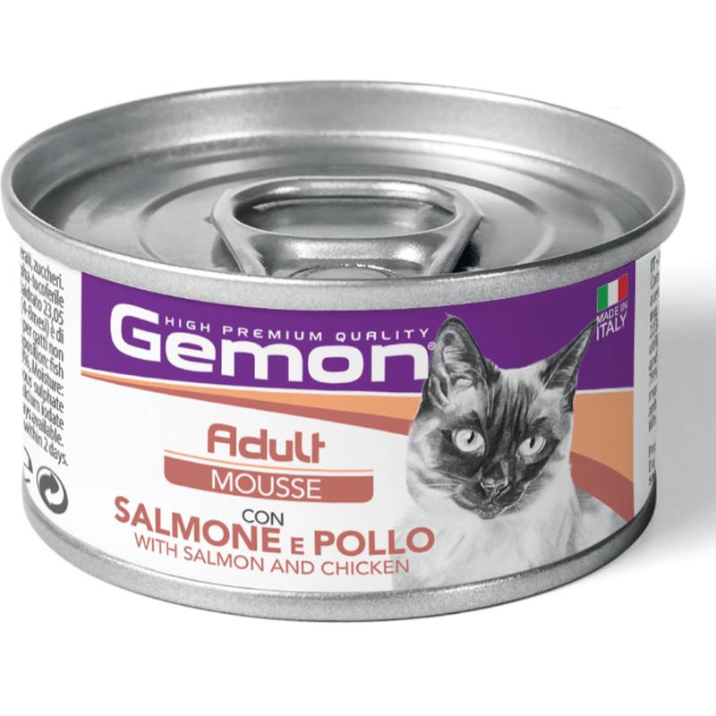 Gemon Cat Adult Chicken & Salmon Mousse 85gr
