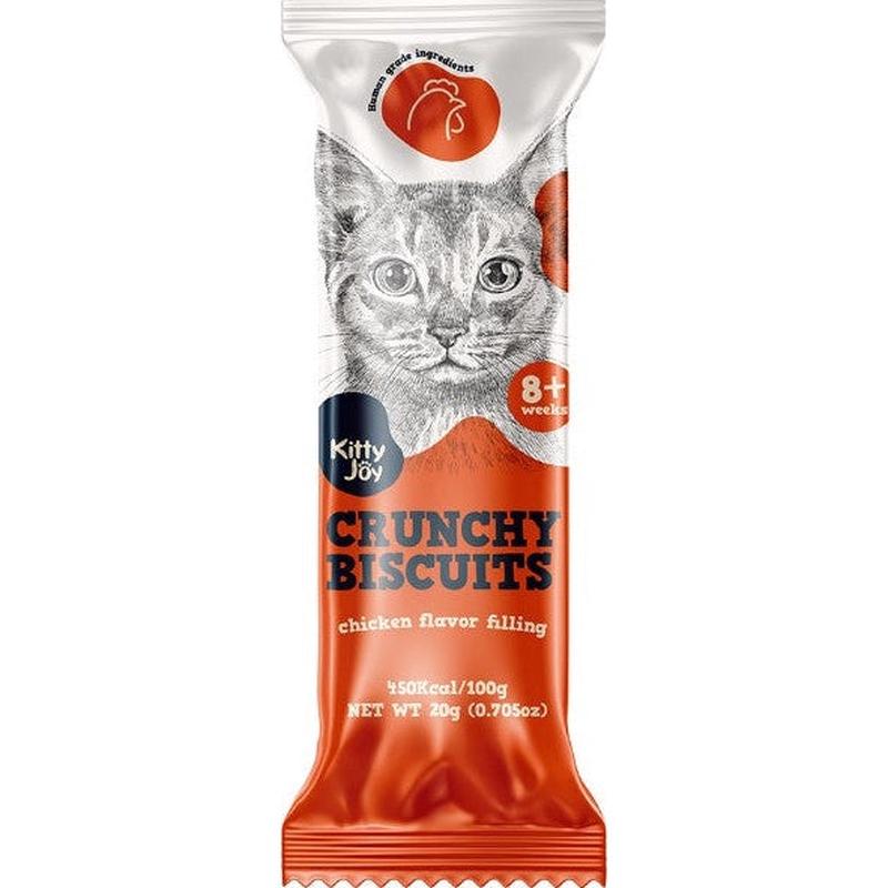 Kitty Joy Crunchy Biscuits with Chicken Filling 20gr