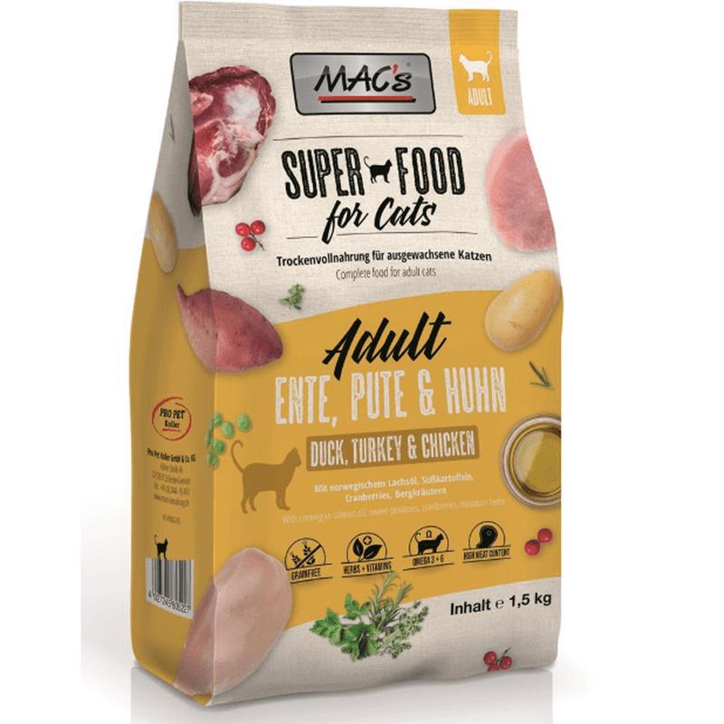 Macs Cat Adult Duck Turkey & Chicken 1.5kg