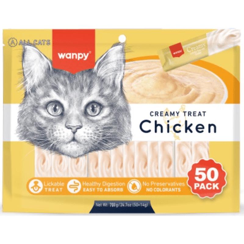 Wanpy Creamy Lickable Treat Chicken 50pcs