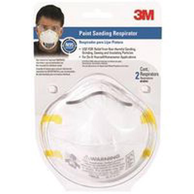 3M TEKK Protection Paint Sanding Respirator N95 Filter Class White 2PK (8210PA1-A/8654)