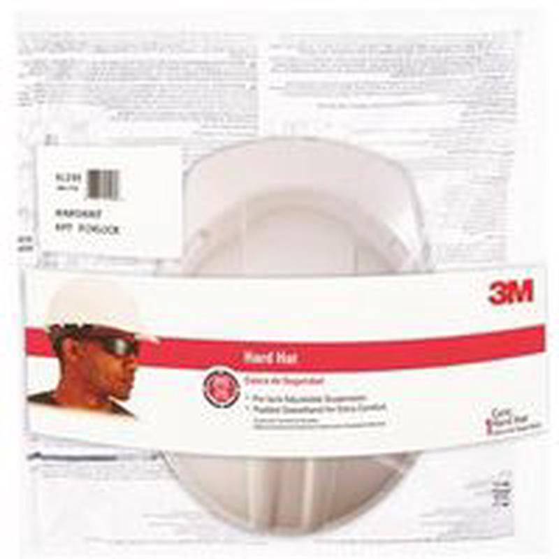 3M Hard Hat, 4-Point Suspension, Polyethylene Shell, White, Class C, E, G (CHH-P-W12)