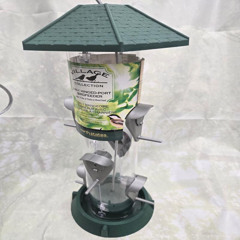 2in1 Green 6 Perch Feeder
