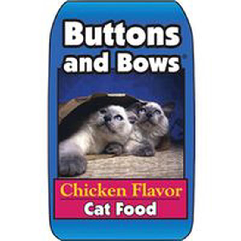 Buttons and Bows 10019 Cat Food, Chicken Flavor, 40 lb Bag