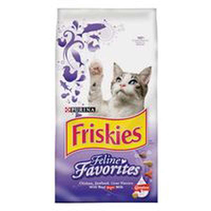 Purina Friskies Surf & Turf Cat Food, Dry, 3.15 lb