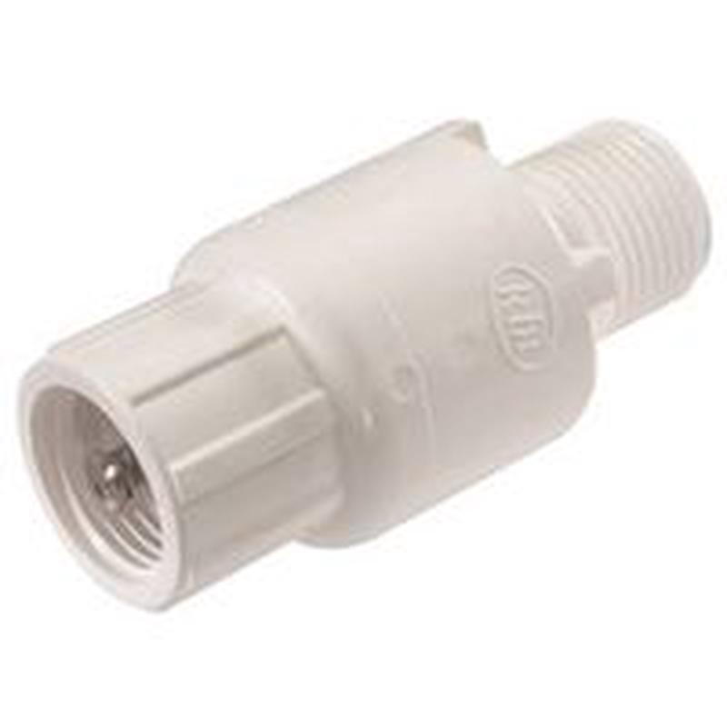 3/4" White PVC Check Valve