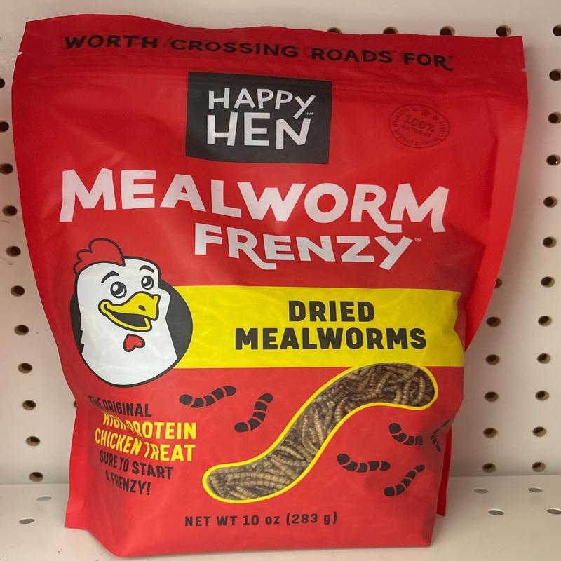 100% Mealworm Frenzy Treats for Chickens 10OZ