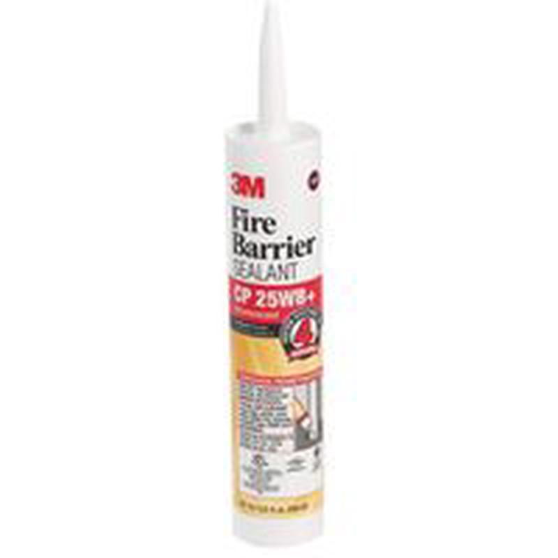 3M + Fire Barrier Sealant, Red, 40 to 122F, 10.1 oz Cartridge (CP-25WB+)