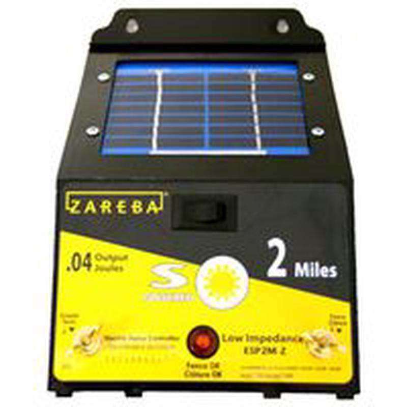 Zareba ESP2M-Z Low-Impedance Charger, 0.04 J Output Energy, 8 kV Output Energizer Solar 2MI 4V
