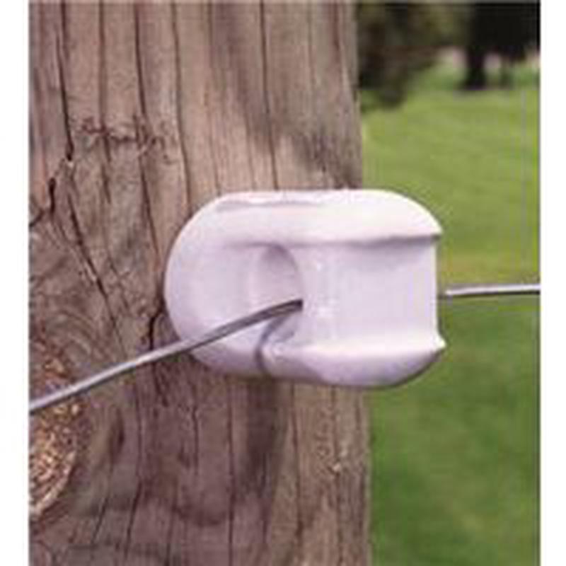 Zareba Fi-Shock MP-1933 Small Screw-In Insulator, Porcelain, For Polyrope/Polywire