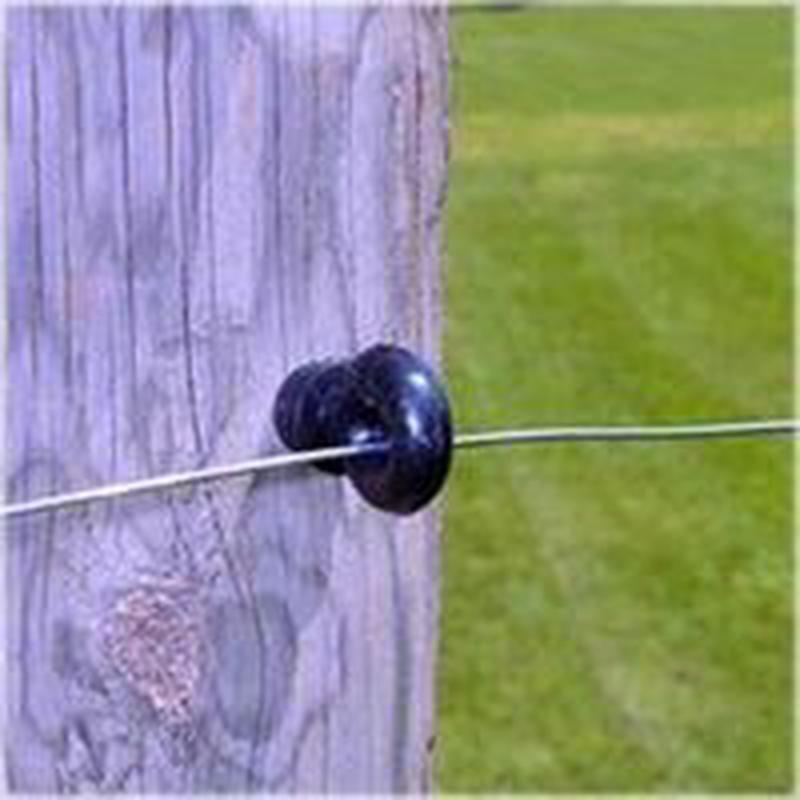 Zareba IWSIRB-Z Series Screw-In Ring Insulator for Wood Posts, 9 to 22 ga Fence Wire, Black