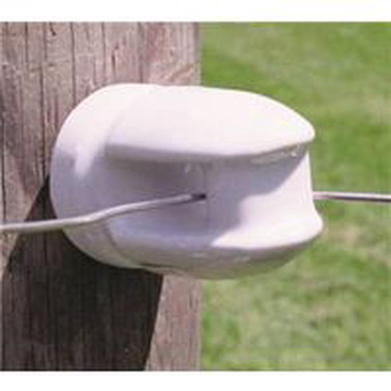 Zareba WP1929 Large Lag Screw Insulator, Ceramic, White, Screw Mounting HD Porc Insulator